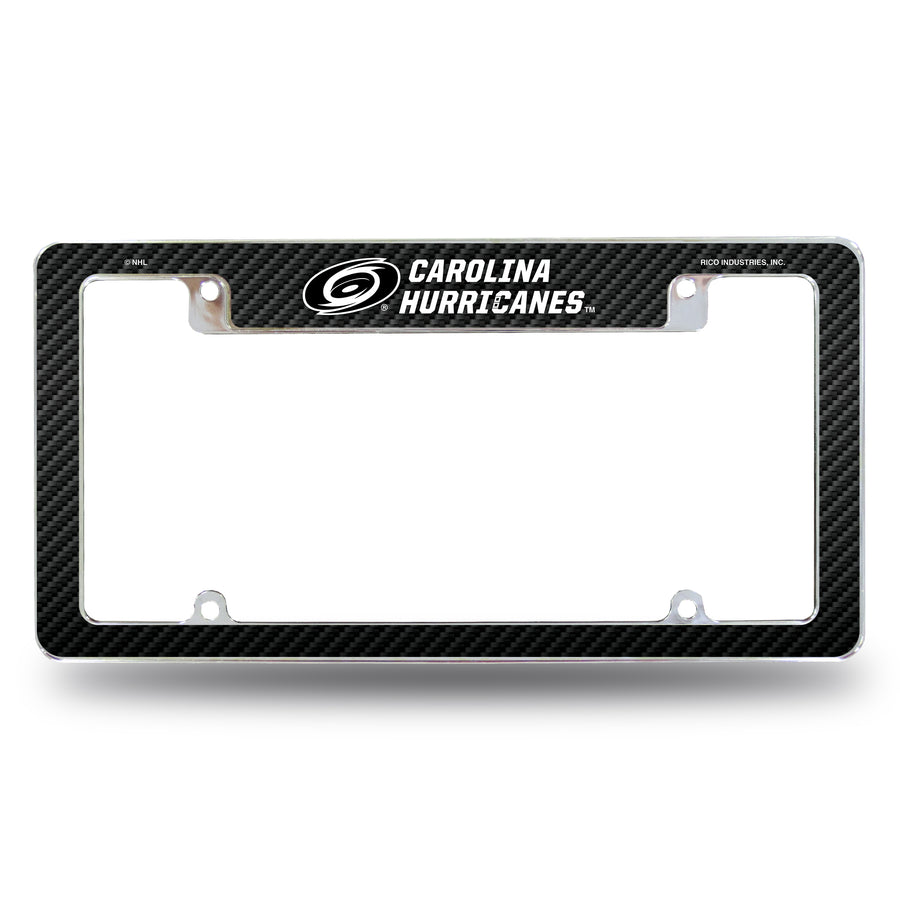 NHL Carolina Hurricanes All Over Chrome Frame Fan Gear NHL Carolina Hurricanes