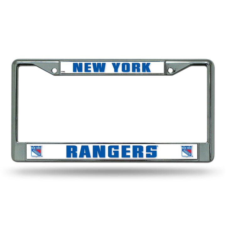 NHL New York Rangers Chrome License Plate Frame Fan Gear NHL New York Rangers