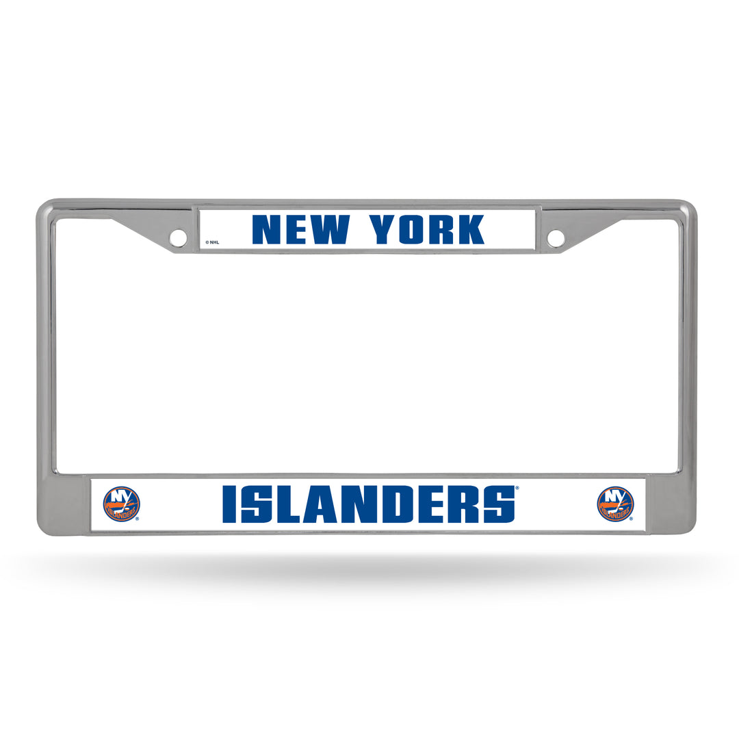 NHL New York Islanders Chrome License Plate Frame Fan Gear NHL New York Islanders