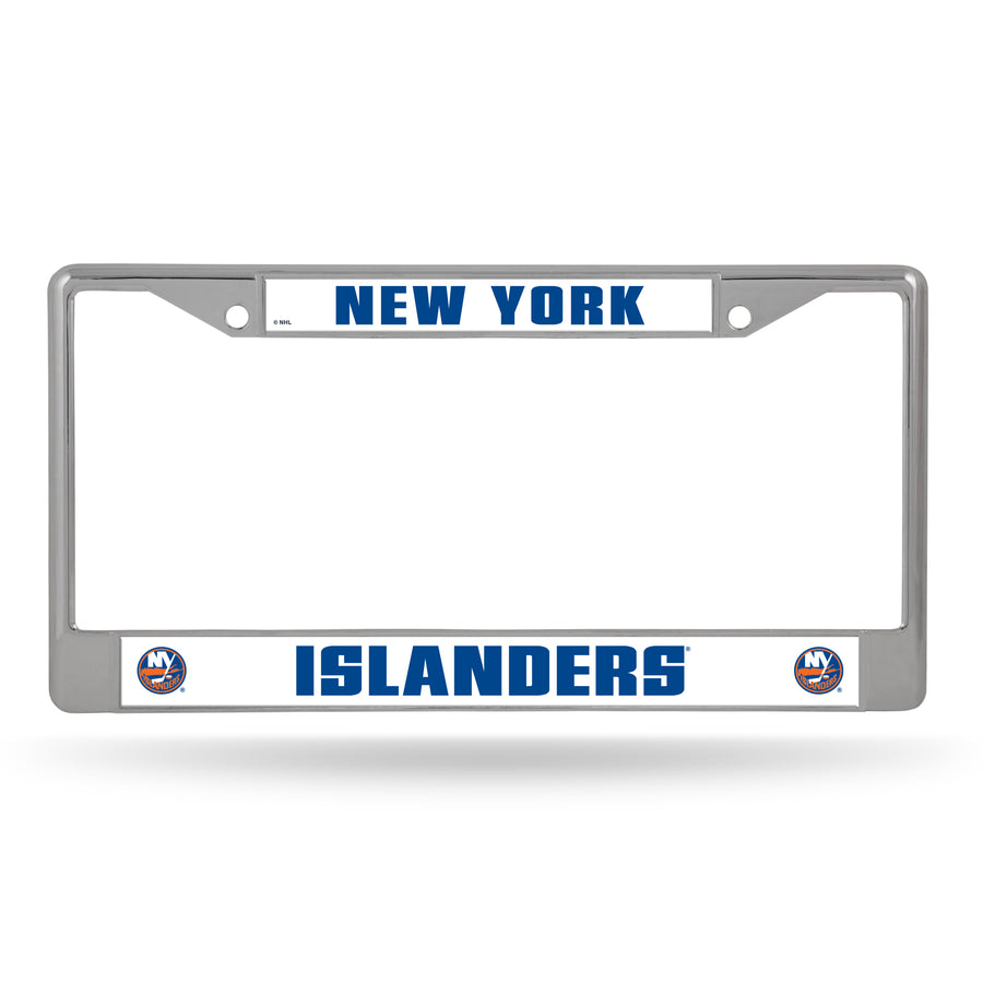 NHL New York Islanders Chrome License Plate Frame Fan Gear NHL New York Islanders