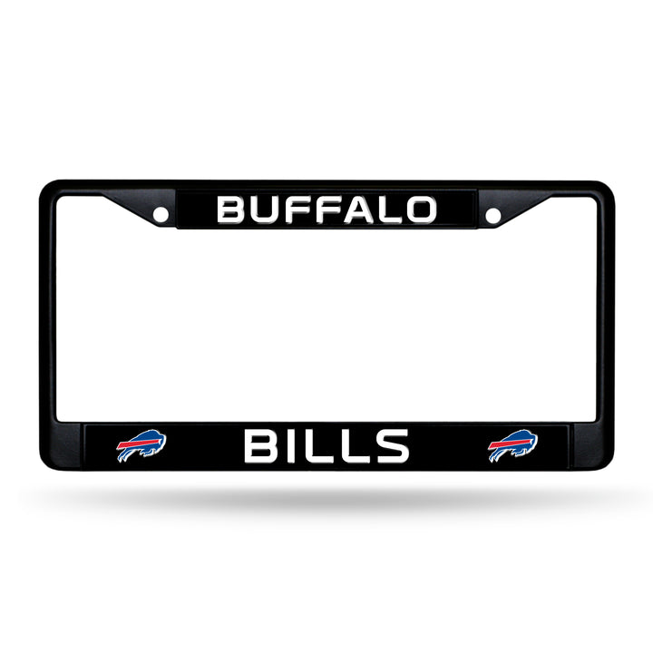 NFL Buffalo Bills Black Chrome License Plate Frame Fan Gear NFL Buffalo Bills