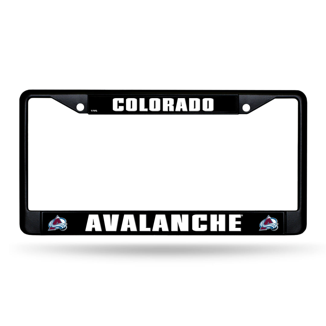 NHL Colorado Avalanche Black Chrome License Plate Frame Fan Gear NHL Colorado Avalanche