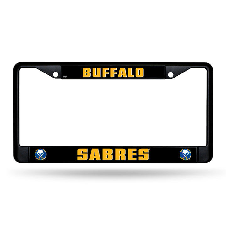 NHL Buffalo Sabres Black Chrome License Plate Frame Fan Gear NHL Buffalo Sabres