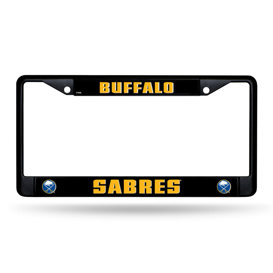 NHL Buffalo Sabres Black Chrome License Plate Frame Fan Gear NHL Buffalo Sabres