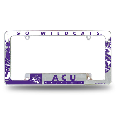 NCAA Abilene Christian Wildcats All Over Chrome Frame Fan Gear NCAA Abilene Christian Wildcats