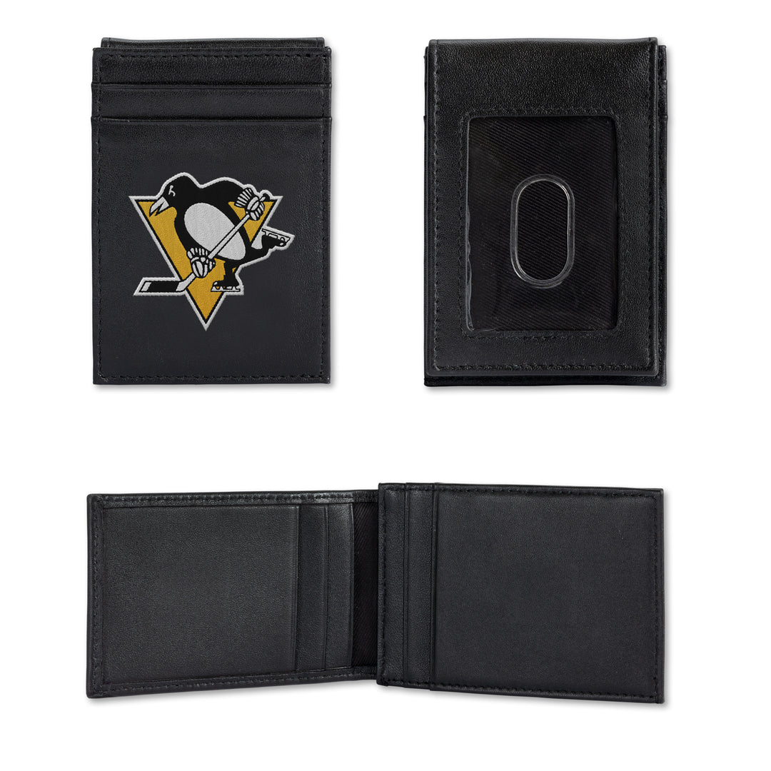 NHL Pittsburgh Penguins Embroidered Front Pocket Wallet Fan Gear NHL Pittsburgh Penguins