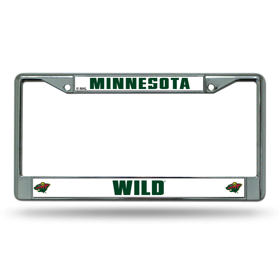 NHL Minnesota Wild Chrome License Plate Frame Fan Gear NHL Minnesota Wild