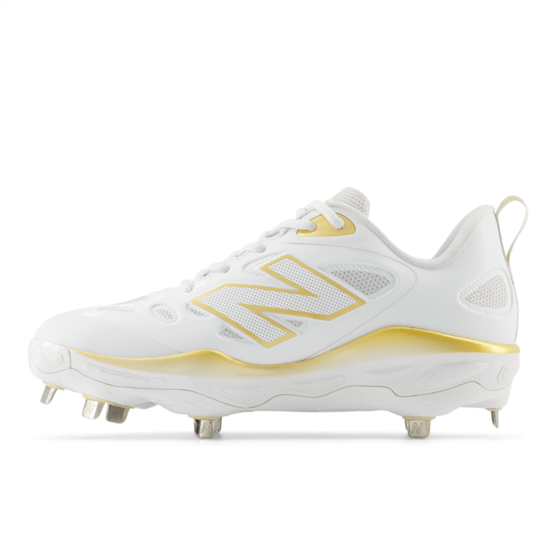 All white new balance softball cleats on sale