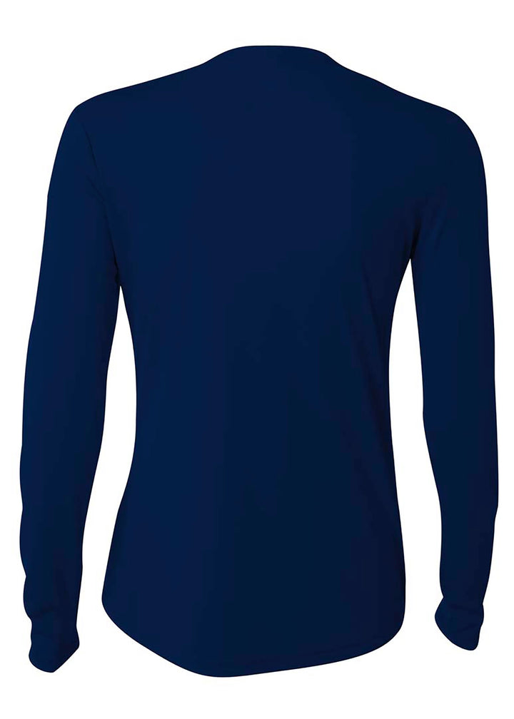 A4 Women's Long Sleeve Cooling Performance Crew