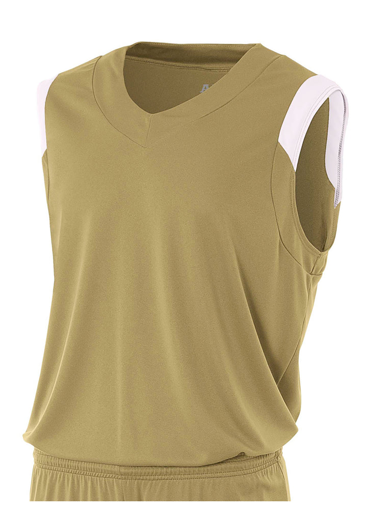 A4 Youth Moisture Management V-Neck Muscle A4