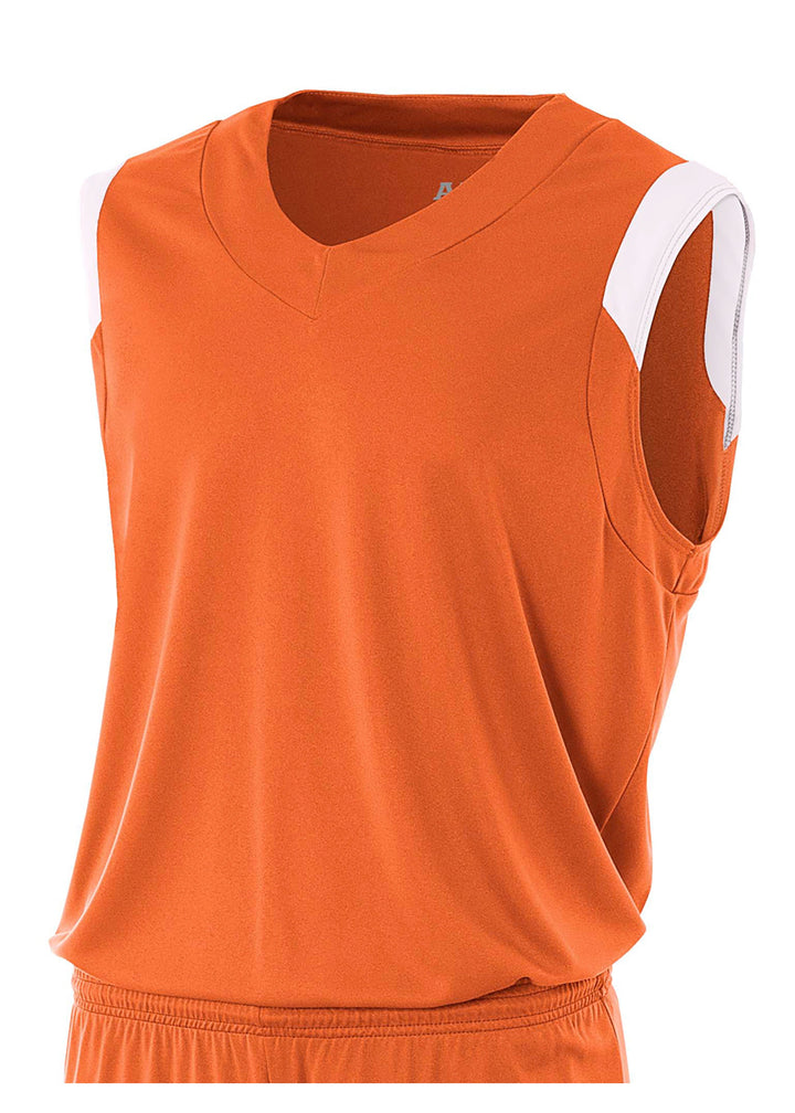 A4 Youth Moisture Management V-Neck Muscle A4