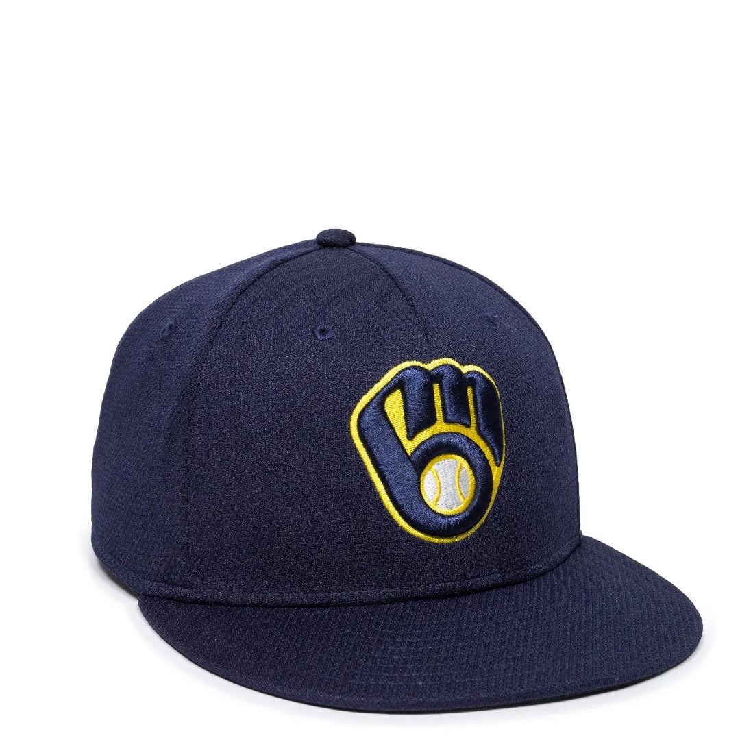 Outdoor Cap Milwaukee Brewers™ MLB® Replica Structured Solid Panel Hat MLB-400 Fan Gear MLB Milwaukee Brewers