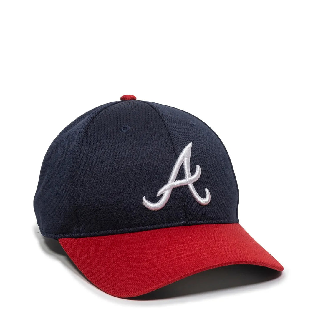 Outdoor Cap Atlanta Braves™ MLB® Replica Structured Solid Panel Hat MLB-350 Fan Gear MLB Atlanta Braves