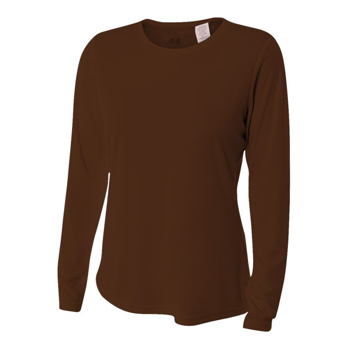 A4 Women's Long Sleeve Cooling Performance Crew