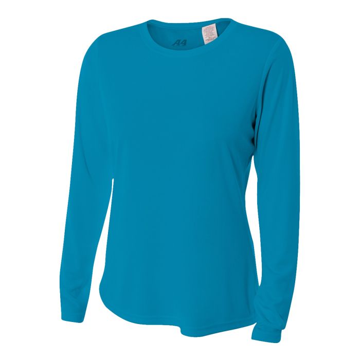 A4 Women's Long Sleeve Cooling Performance Crew