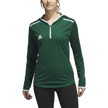 adidas Women's Team Issue Hooded Long Sleeve T-Shirt adidas