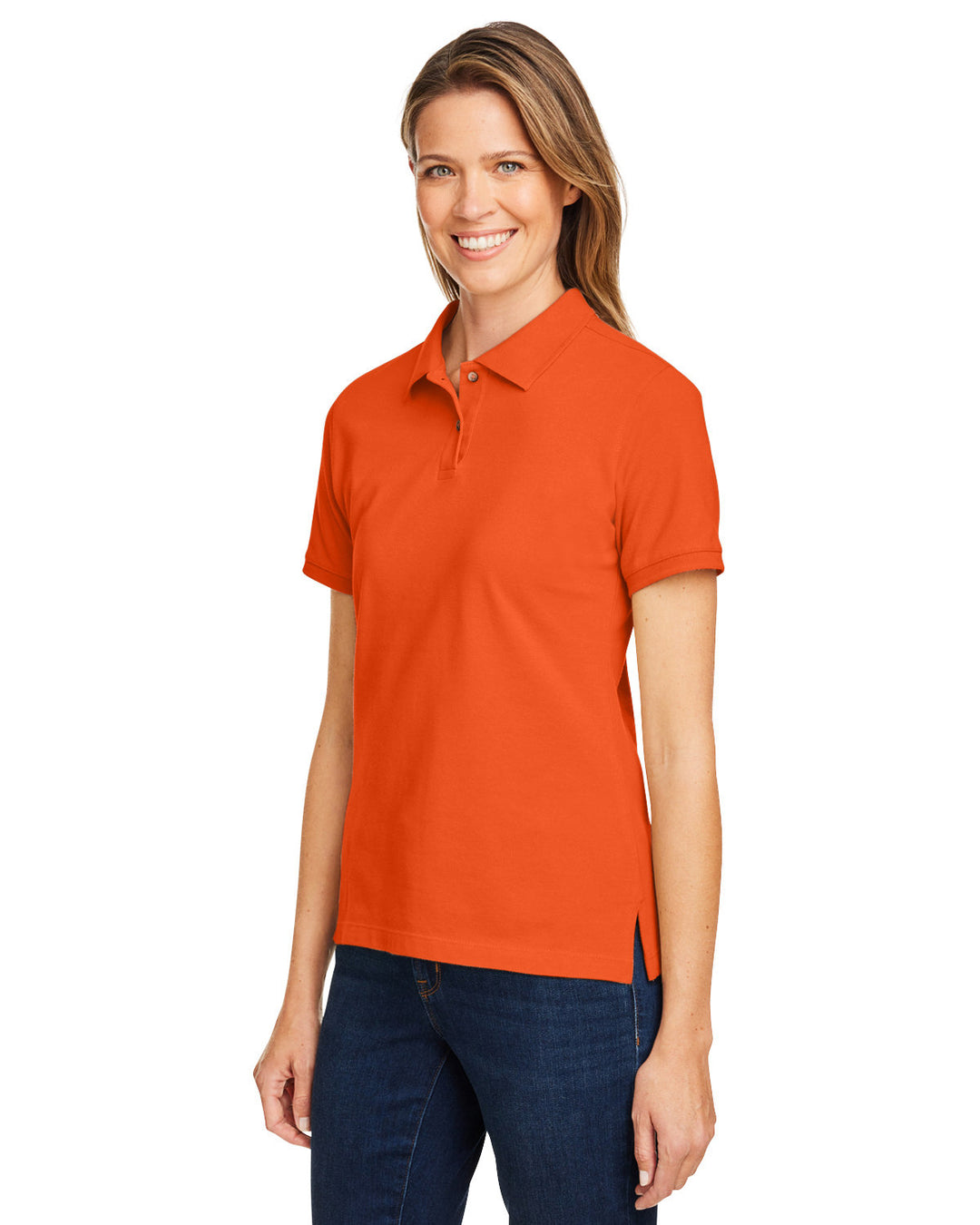 Harriton Ladies' 6 oz. Ringspun Cotton Piqué Short-Sleeve Polo Harriton