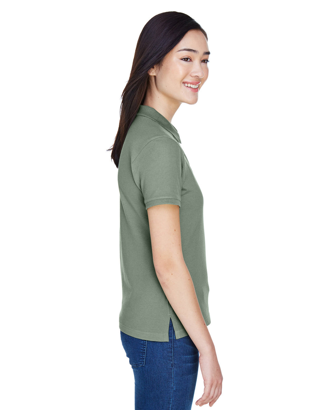 Harriton Ladies' 6 oz. Ringspun Cotton Piqué Short-Sleeve Polo Harriton