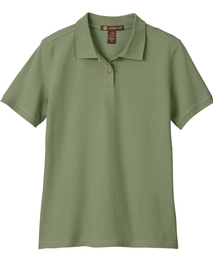 Harriton Ladies' 6 oz. Ringspun Cotton Piqué Short-Sleeve Polo Harriton