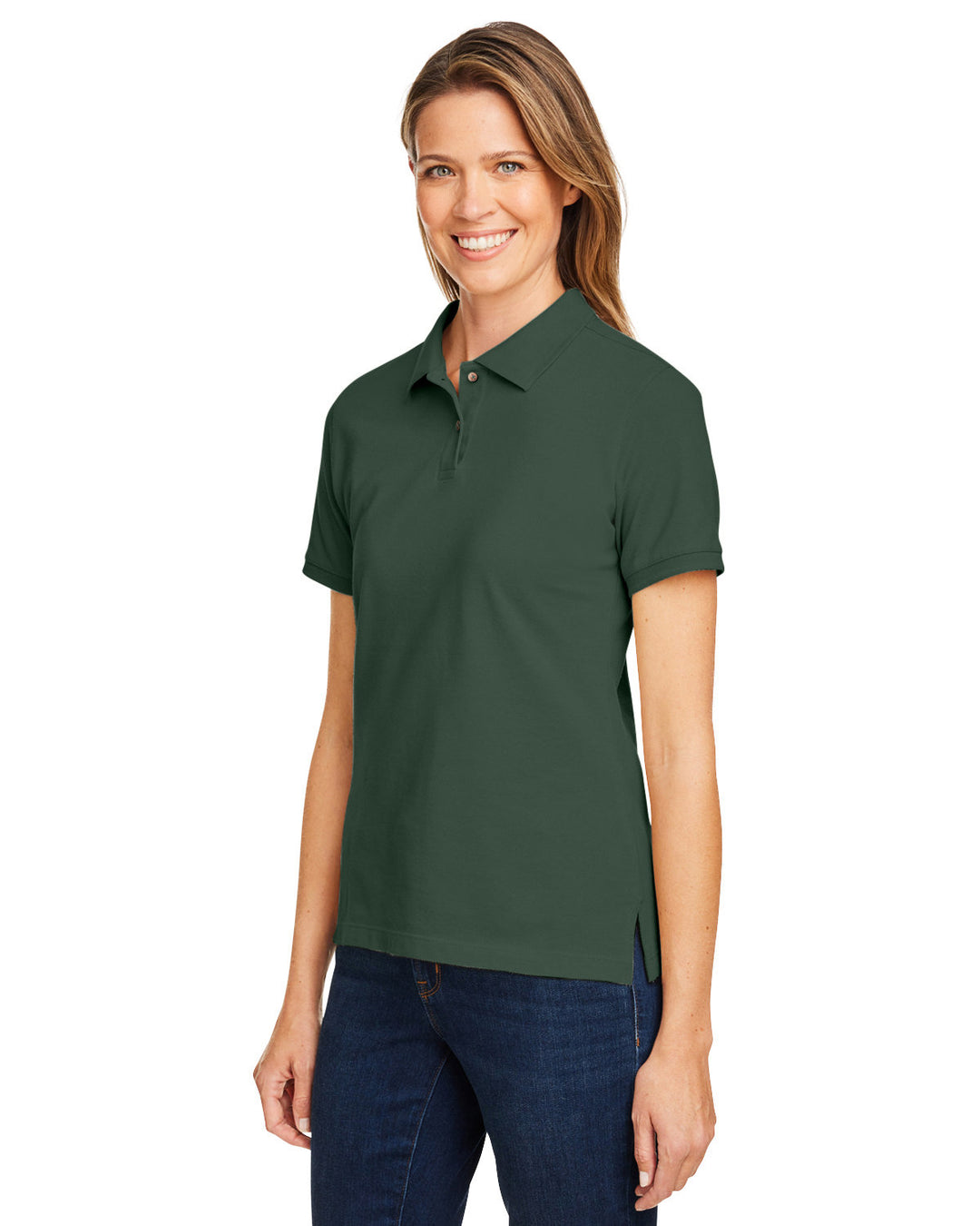 Harriton Ladies' 6 oz. Ringspun Cotton Piqué Short-Sleeve Polo Harriton