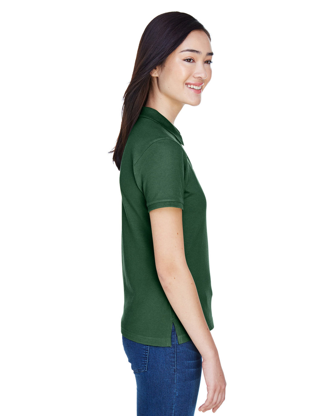 Harriton Ladies' 6 oz. Ringspun Cotton Piqué Short-Sleeve Polo Harriton