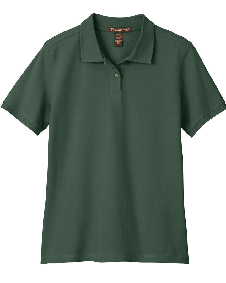 Harriton Ladies' 6 oz. Ringspun Cotton Piqué Short-Sleeve Polo Harriton