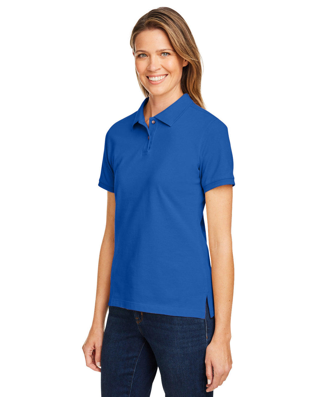 Harriton Ladies' 6 oz. Ringspun Cotton Piqué Short-Sleeve Polo Harriton