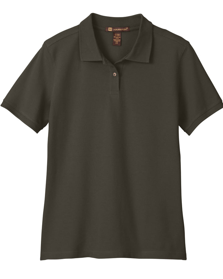 Harriton Ladies' 6 oz. Ringspun Cotton Piqué Short-Sleeve Polo Harriton