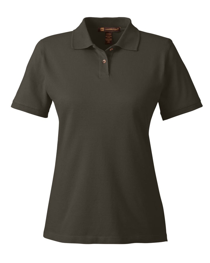 Harriton Ladies' 6 oz. Ringspun Cotton Piqué Short-Sleeve Polo Harriton