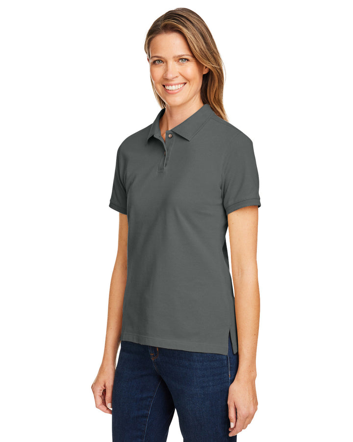 Harriton Ladies' 6 oz. Ringspun Cotton Piqué Short-Sleeve Polo Harriton