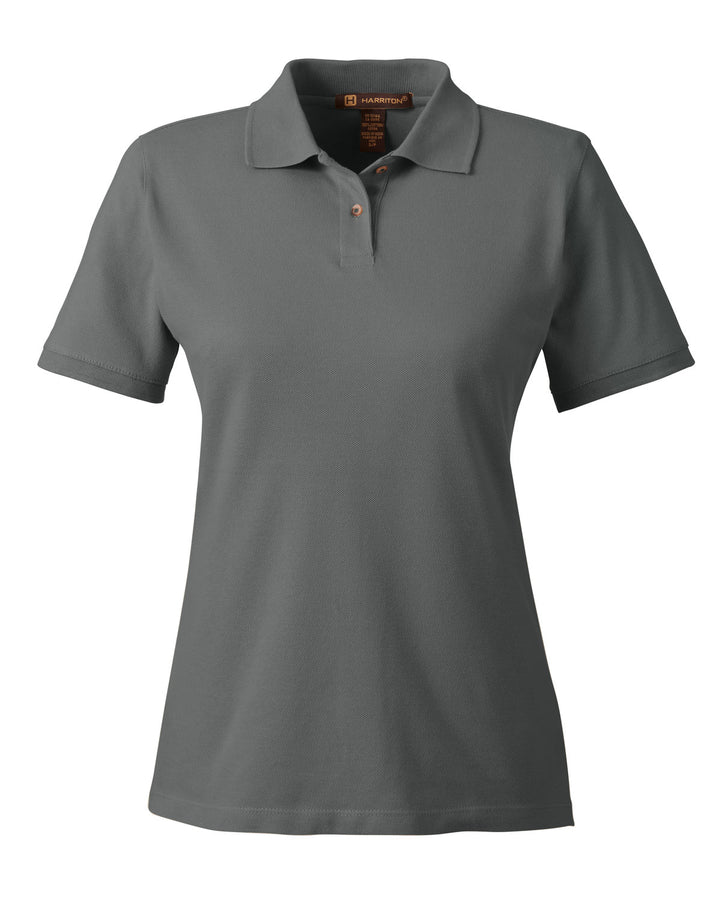 Harriton Ladies' 6 oz. Ringspun Cotton Piqué Short-Sleeve Polo Harriton