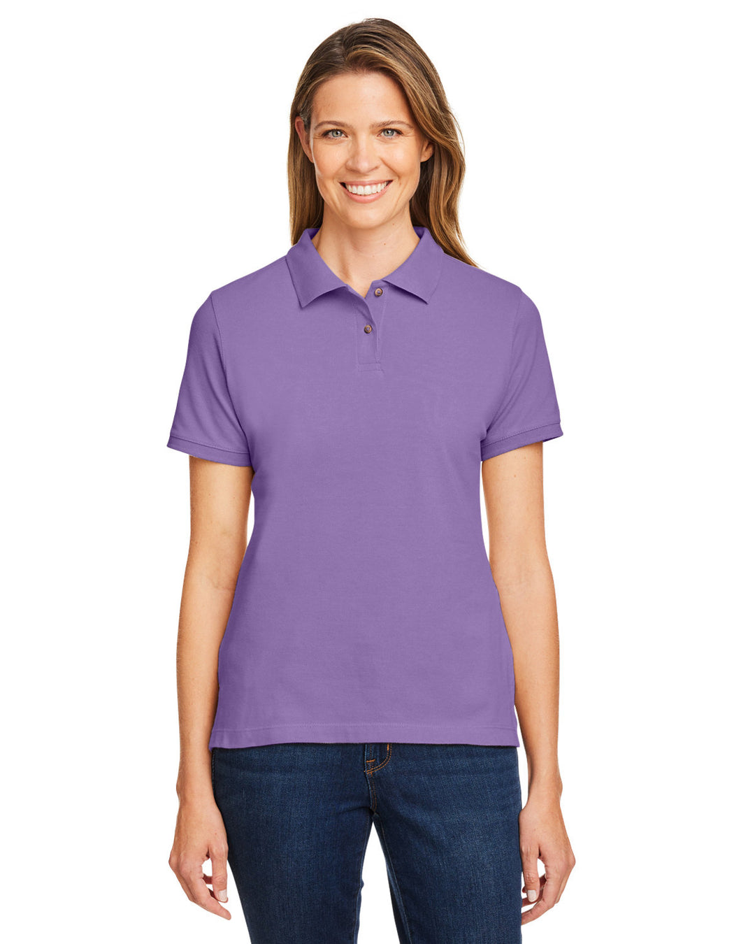 Harriton Ladies' 6 oz. Ringspun Cotton Piqué Short-Sleeve Polo Harriton