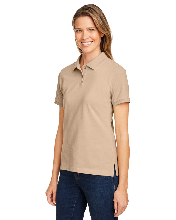 Harriton Ladies' 6 oz. Ringspun Cotton Piqué Short-Sleeve Polo Harriton