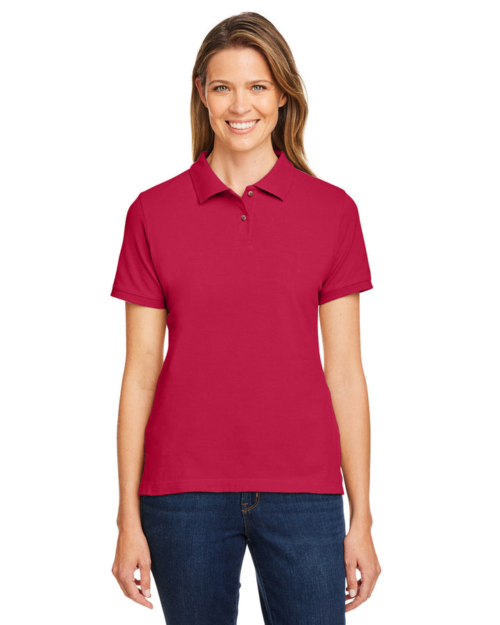 Harriton Ladies' 6 oz. Ringspun Cotton Piqué Short-Sleeve Polo Harriton