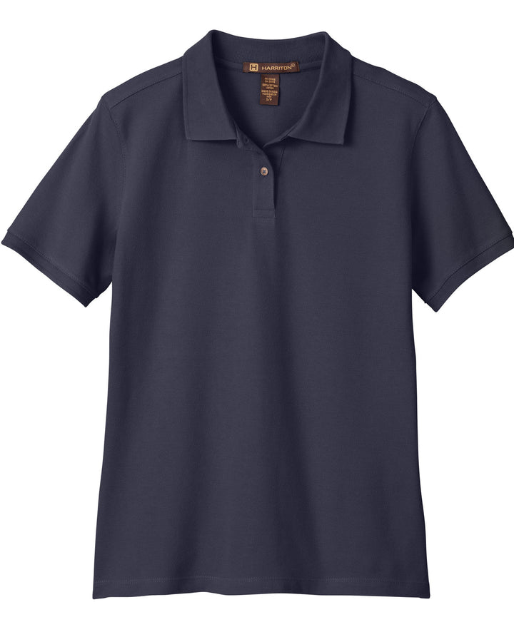 Harriton Ladies' 6 oz. Ringspun Cotton Piqué Short-Sleeve Polo Harriton