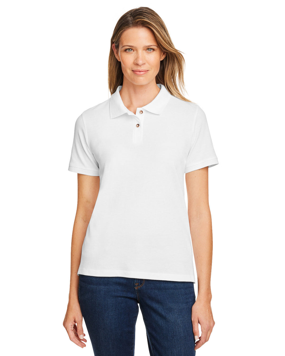 Harriton Ladies' 6 oz. Ringspun Cotton Piqué Short-Sleeve Polo Harriton