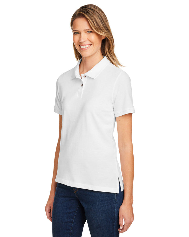 Harriton Ladies' 6 oz. Ringspun Cotton Piqué Short-Sleeve Polo Harriton