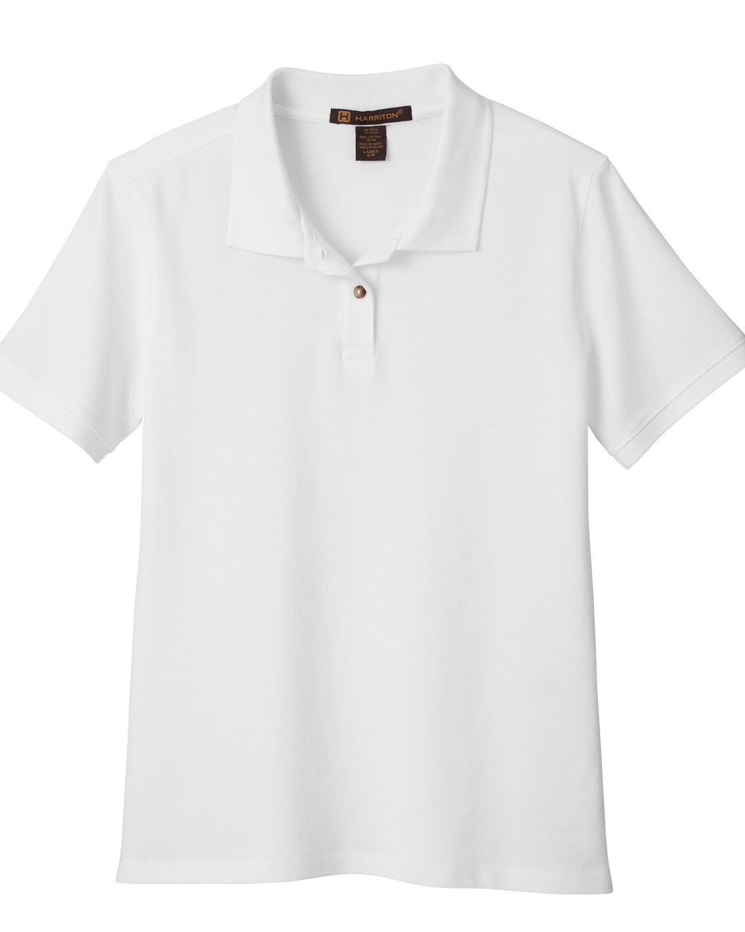 Harriton Ladies' 6 oz. Ringspun Cotton Piqué Short-Sleeve Polo Harriton