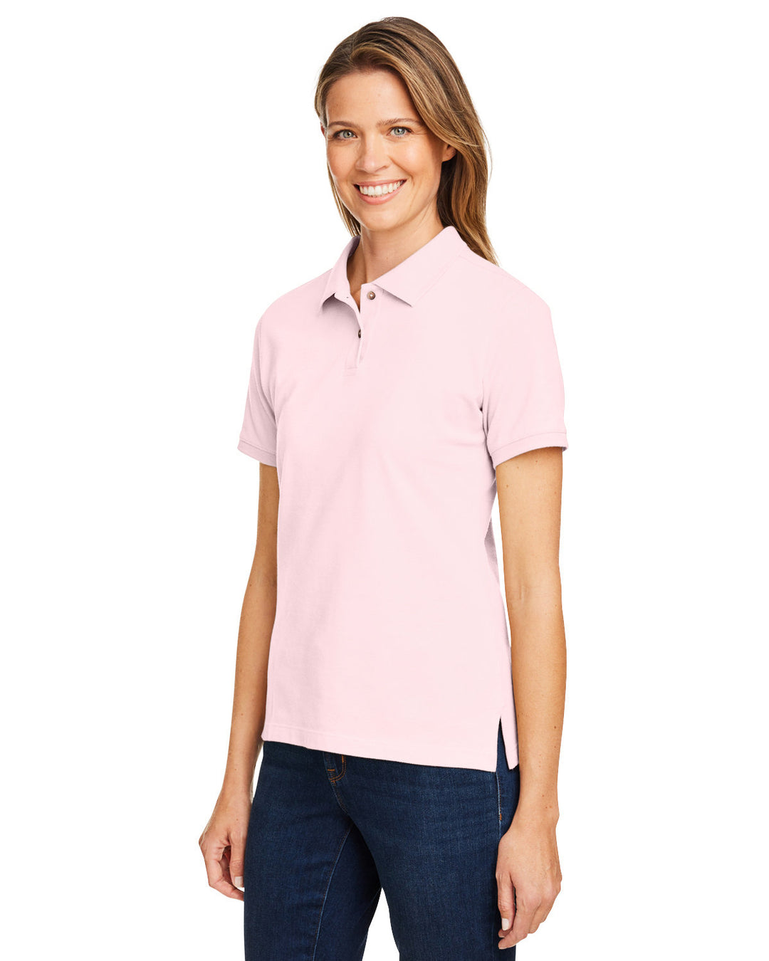 Harriton Ladies' 6 oz. Ringspun Cotton Piqué Short-Sleeve Polo Harriton