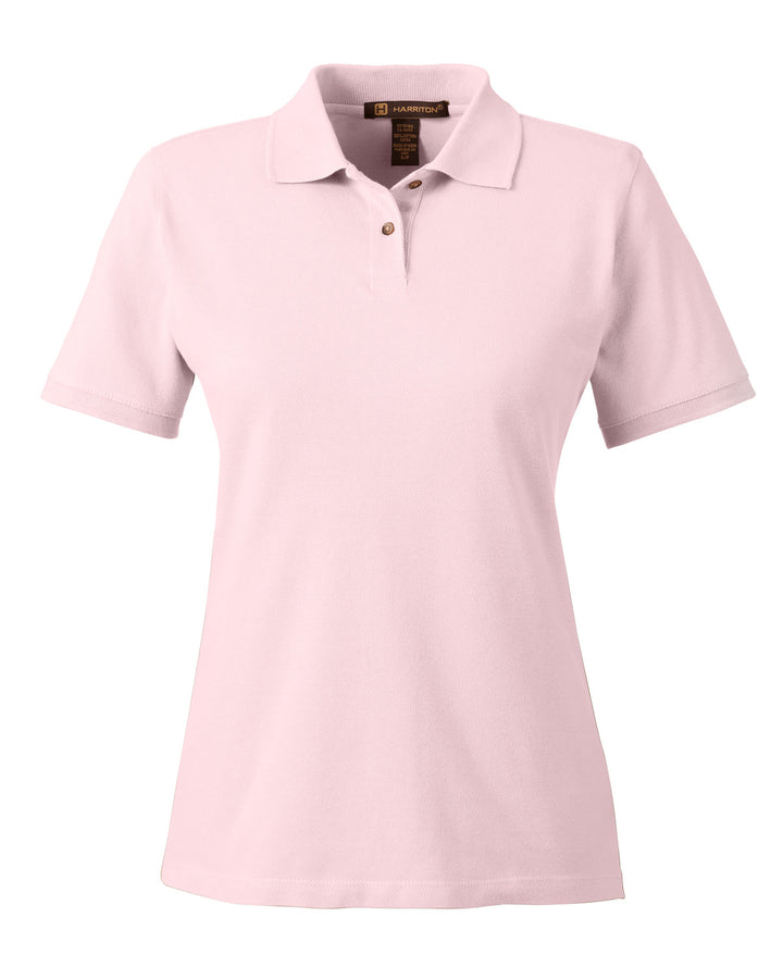 Harriton Ladies' 6 oz. Ringspun Cotton Piqué Short-Sleeve Polo Harriton