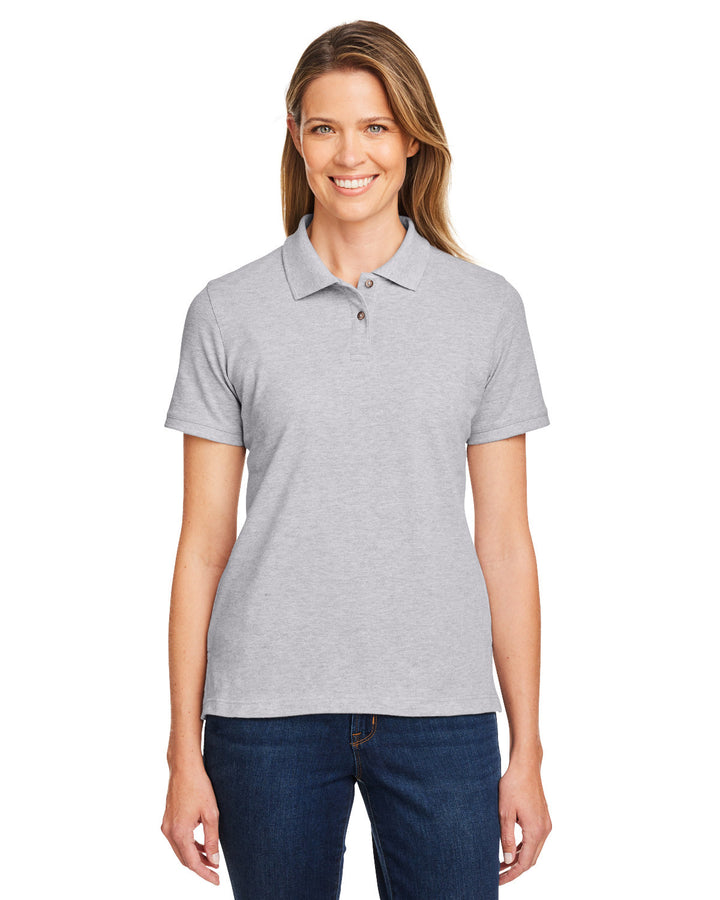 Harriton Ladies' 6 oz. Ringspun Cotton Piqué Short-Sleeve Polo Harriton