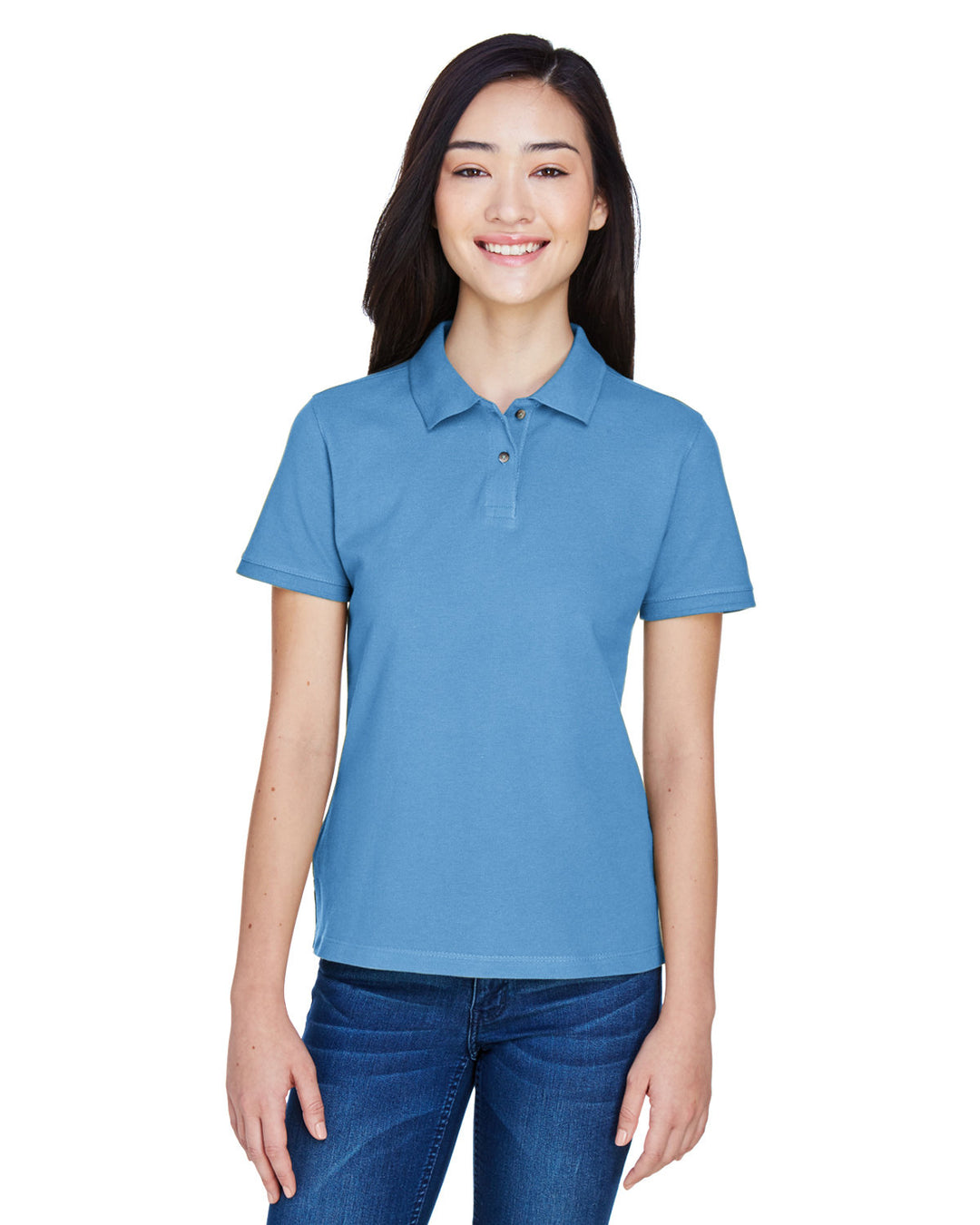 Harriton Ladies' 6 oz. Ringspun Cotton Piqué Short-Sleeve Polo Harriton