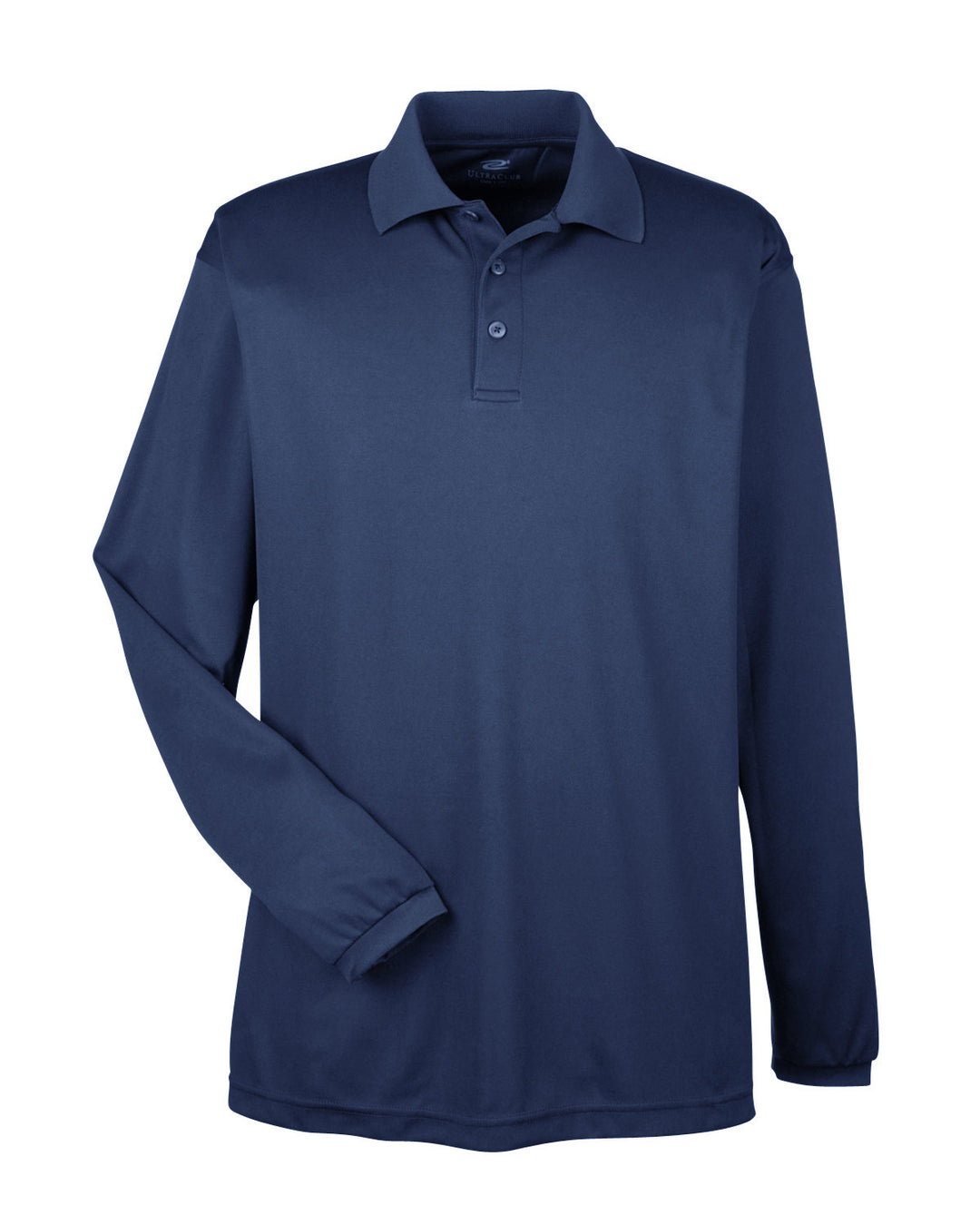 UltraClub Adult Cool & Dry Long-Sleeve Mesh Piqué Polo UltraClub