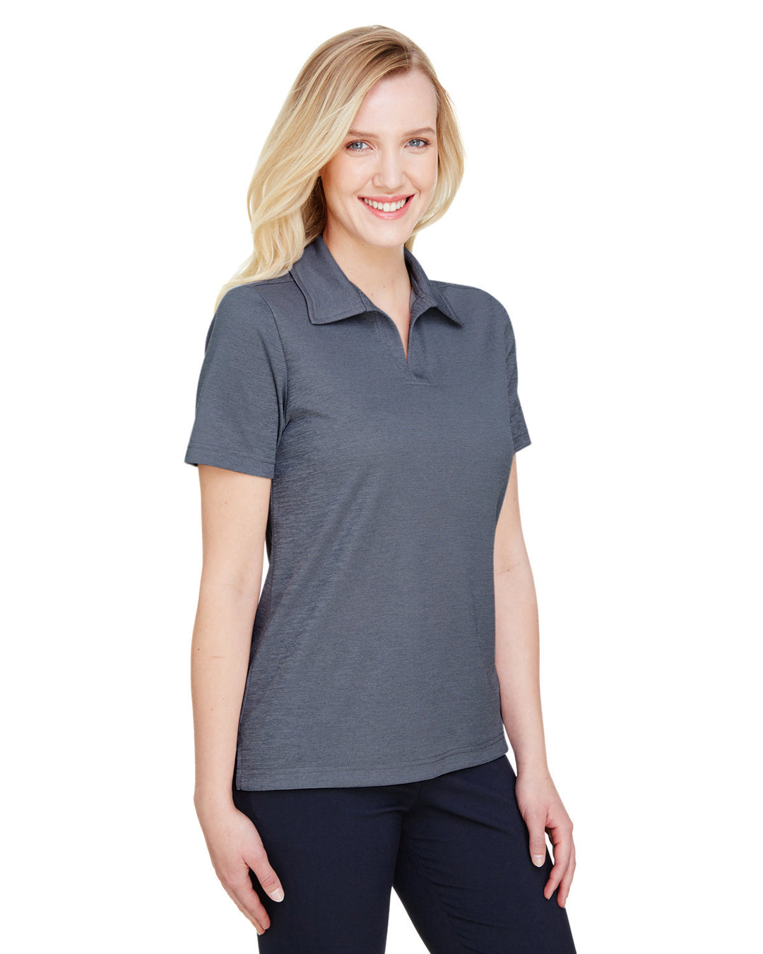 Devon & Jones CrownLux Performance™ Ladies' Address Melange Polo Devon & Jones