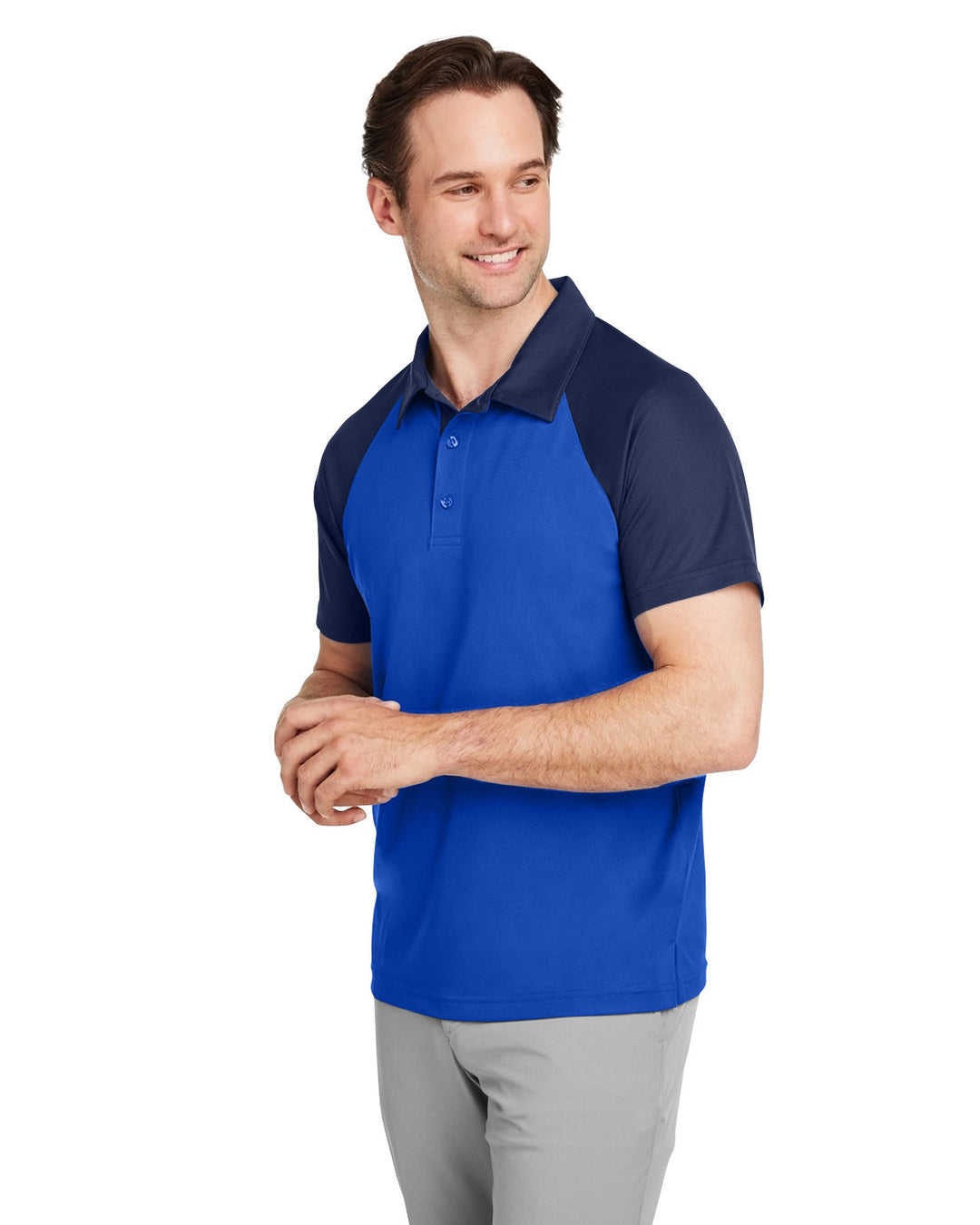 Team 365 Men's Command Snag-Protection Colorblock Polo Team 365