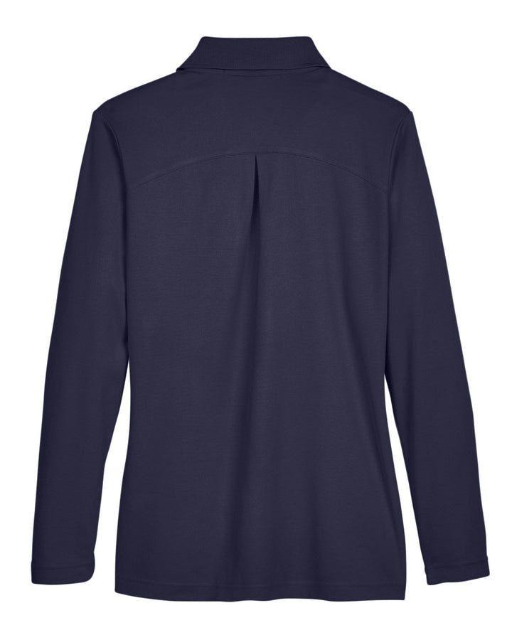 Devon & Jones CrownLux Performance™ Ladies' Plaited Long Sleeve Polo Devon & Jones