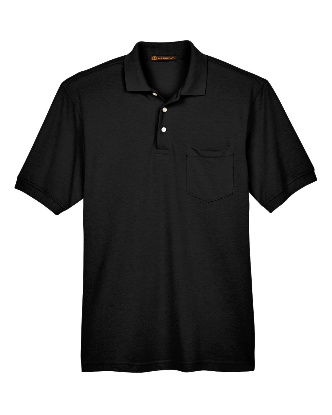 Harriton Men's 5.6 oz. Easy Blend Polo with Pocket – League Outfitters