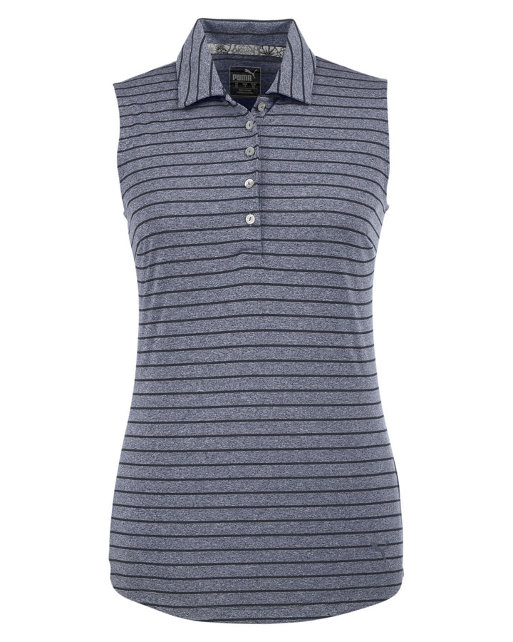 Puma Golf Ladies' Rotation Stripe Sleeveless Polo Puma