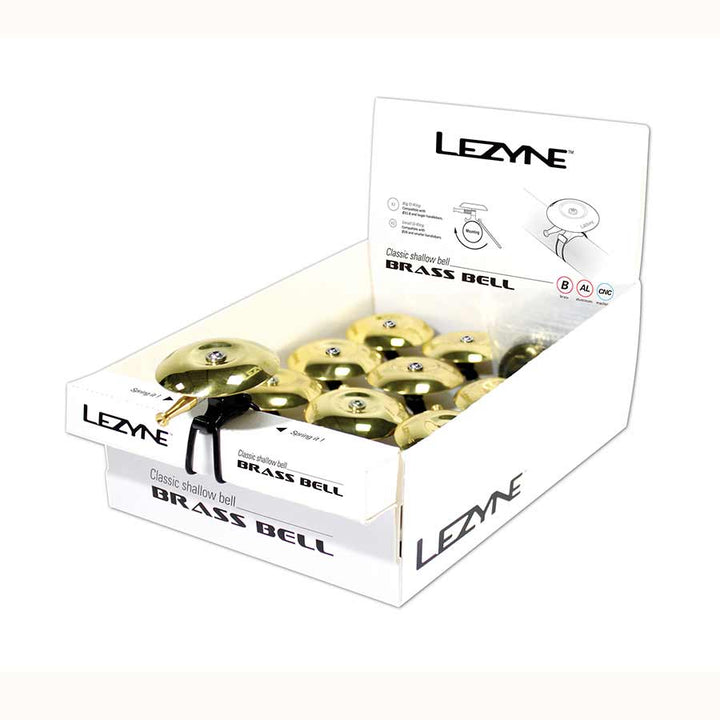 Lezyne Classic Shallow Brass Bike Bell Bicycle Accessories Bells/Noise Makers