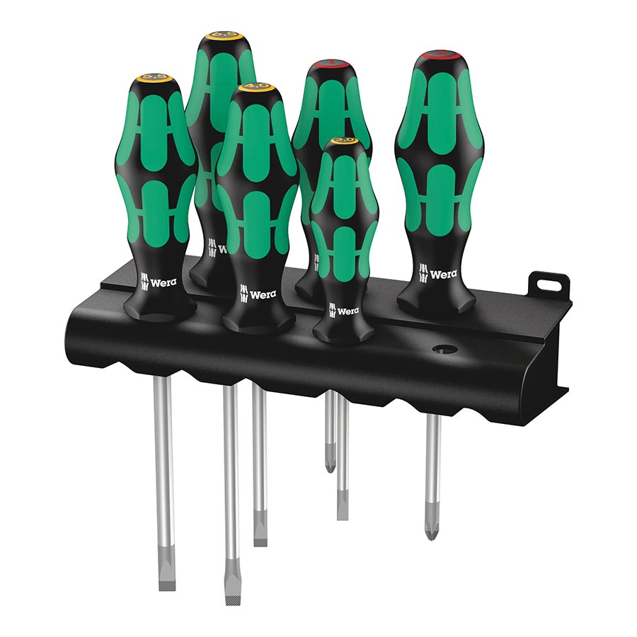 Wera 334/6 Kraftform 6 Piece Screwdriver Set Bicycle Accessories Tools/Maintenance